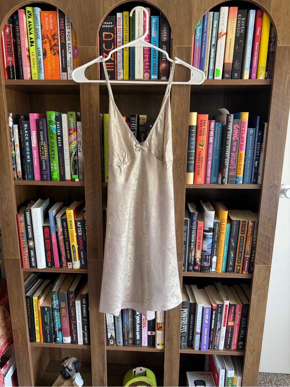 Linea Donatella Champagne Satin Slip Dress